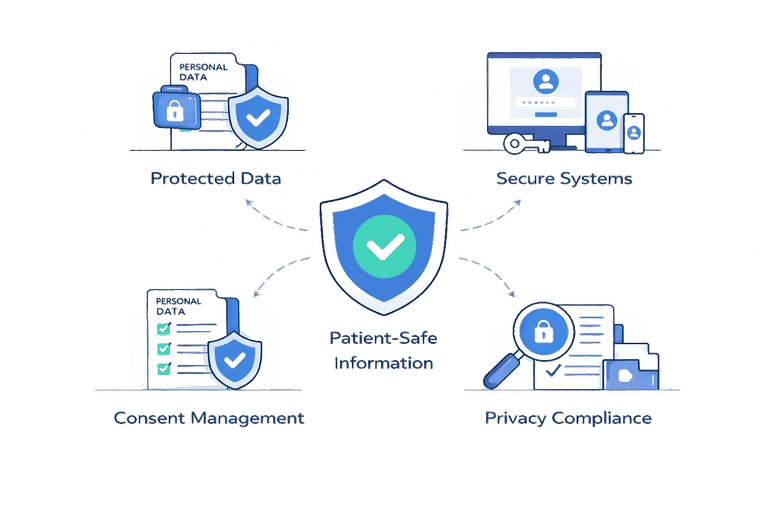 What patient‑safe information access means in healthtech