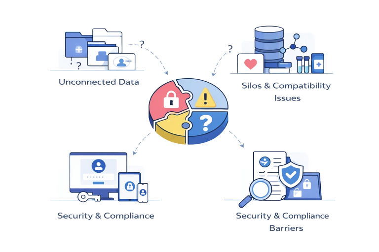 Why accessing information across systems is difficult for healthtech teams