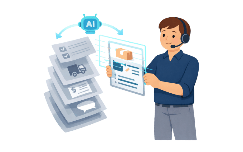 How AI agents help support teams resolve order issues faster